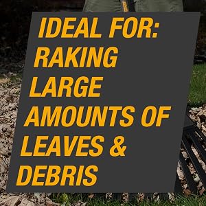 true temper, rake, poly, leaf, leaves, handle, quick, yard, lawn, garden, raking, CLOG FREE