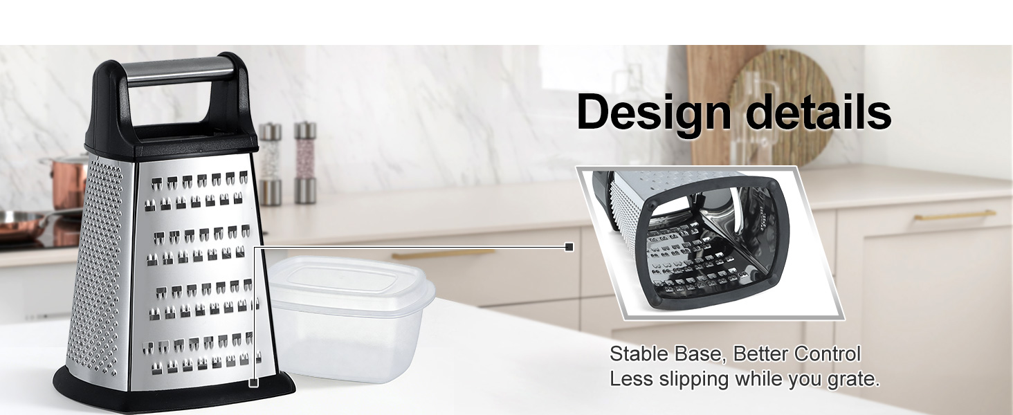 Stable base box grater
