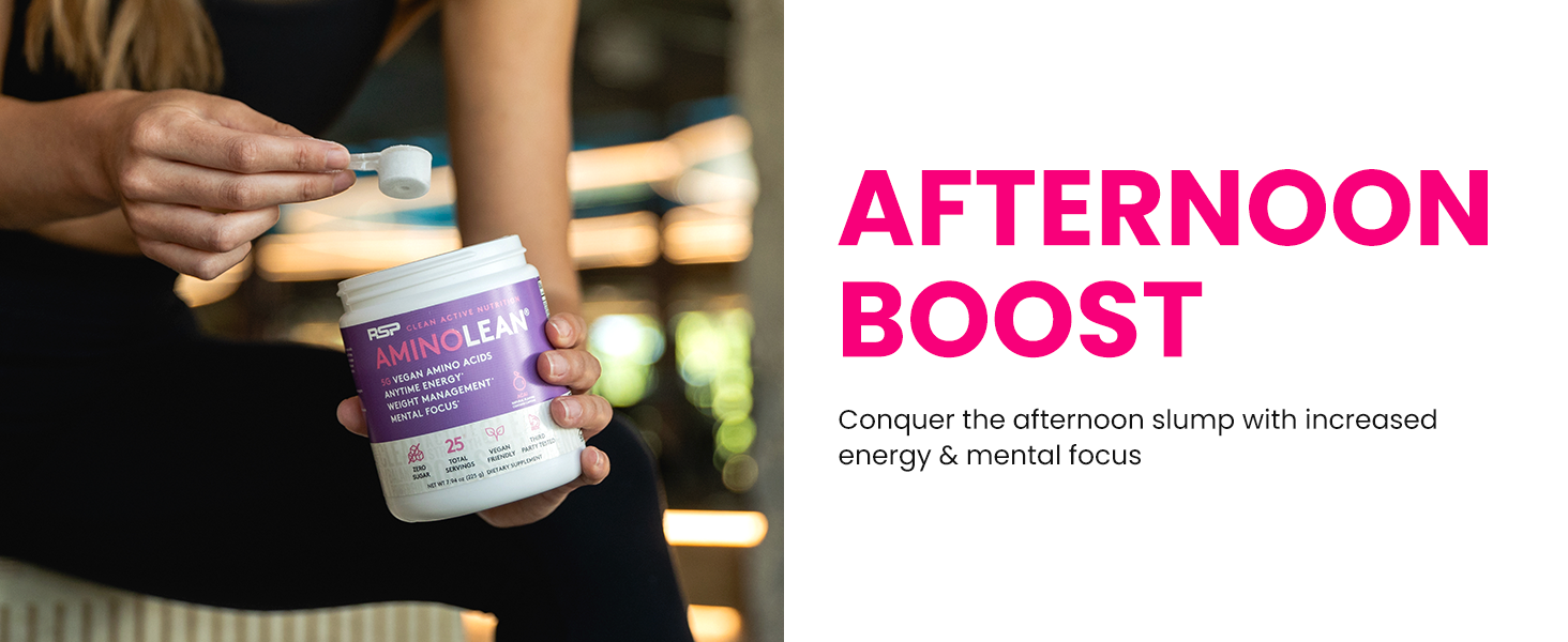 Naturally Sweetened Pre Workout with a scooper
