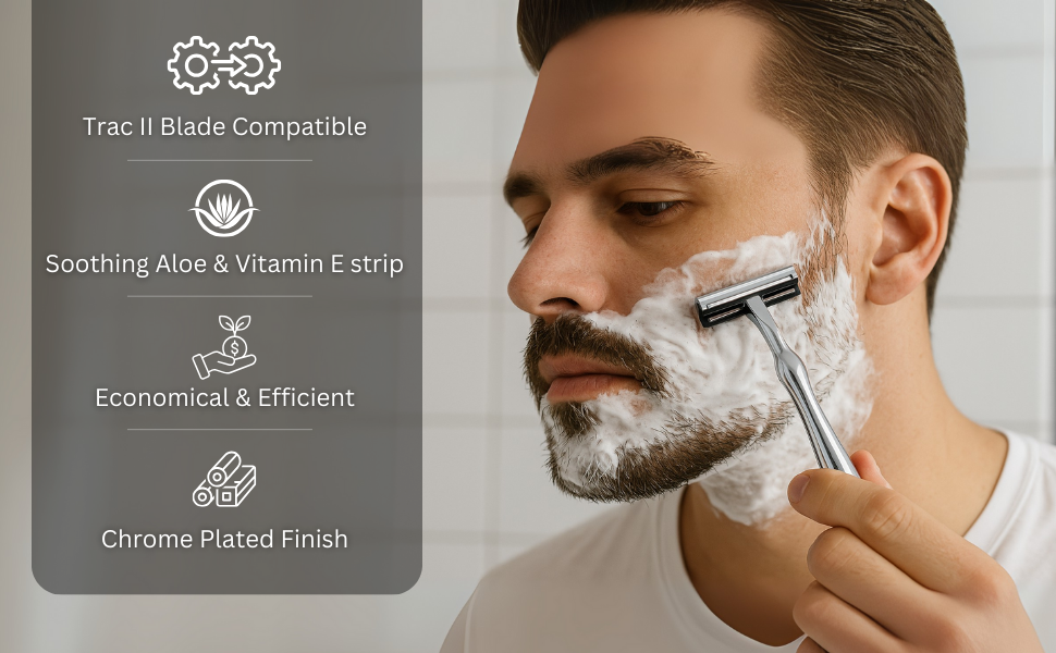Taconic Shave, Heavyweight All Metal Non-Pivoting Twin Blade