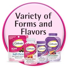 Caltrate supplements come in variety of forms and flavors