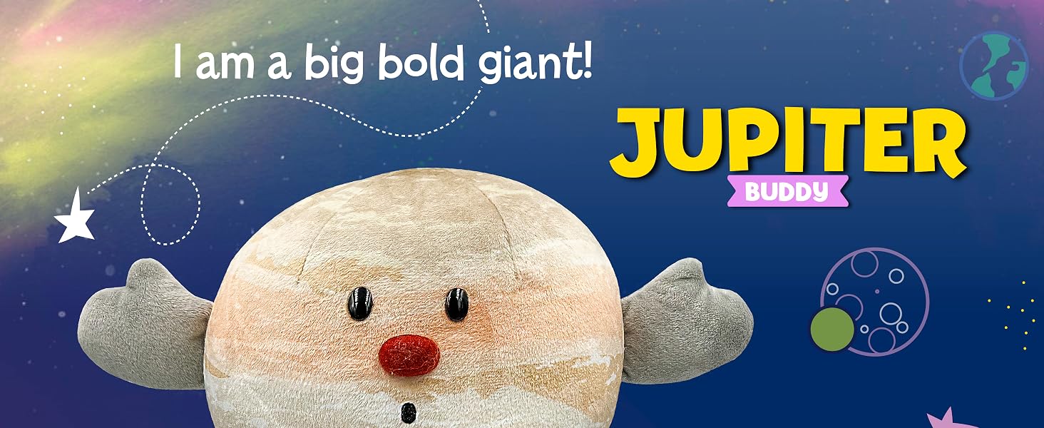 Jupiter Buddy science and educational space themed plush by Celestail Buddies