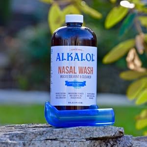 Alkalol Nasal Wash Bottle &amp; Nasal Wash Cup