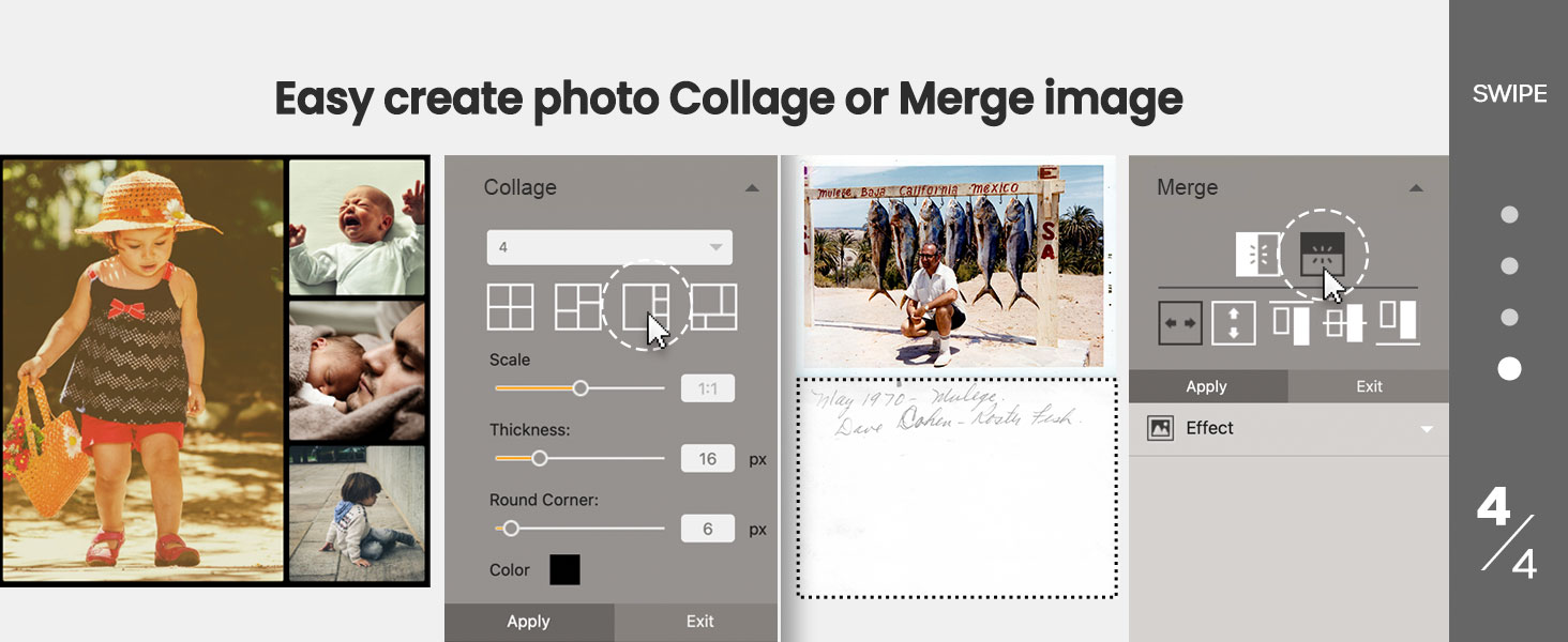 easy create photo Collage or Merge image
