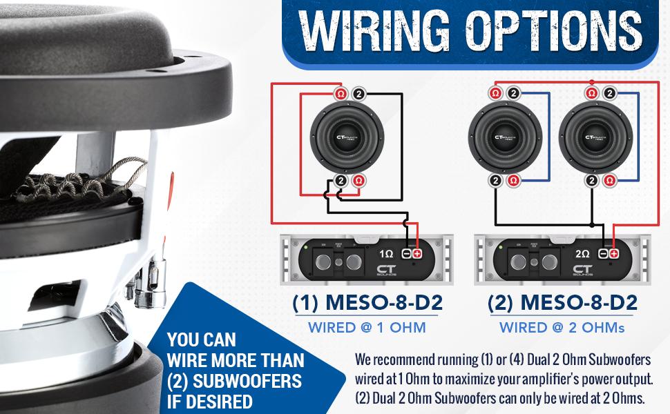 wiring diagram car subwoofer 8 inch loud bass 800 watts rms sub 1600 watt max power
