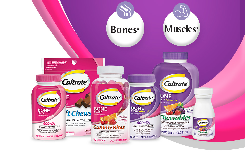 Caltrate Supplement help support healthy bones, blood, muscles, and nerves
