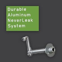 ames, tools, NeverLeak, hose reel, 125 foot capacity, metal hose reel, wall mounted, tool tray