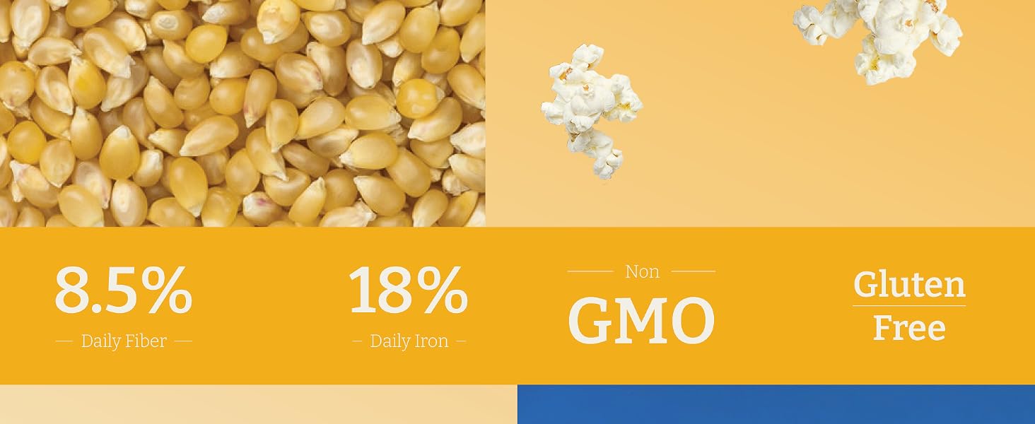 8.5% Daily Fiber, 18% Daily Iron, Non-GMO, Gluten Free