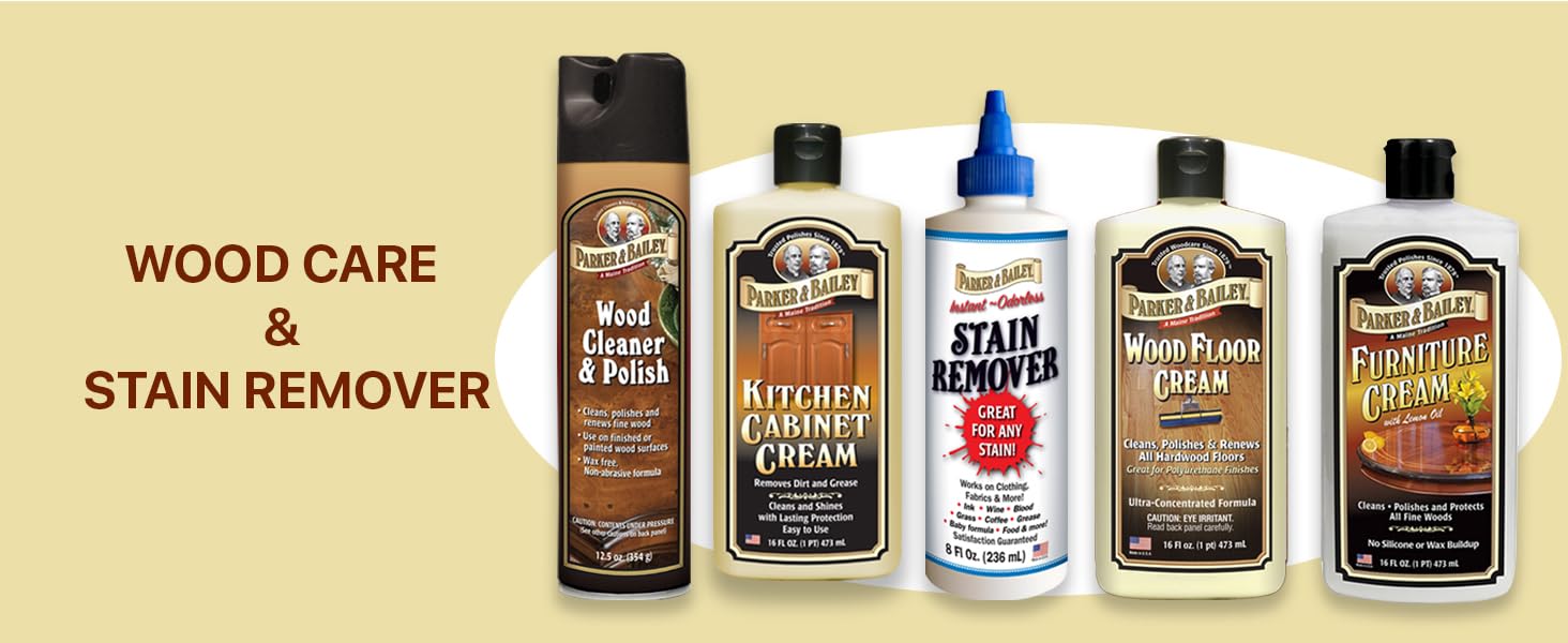 Parker &amp;amp; Bailey wood care and stain remover