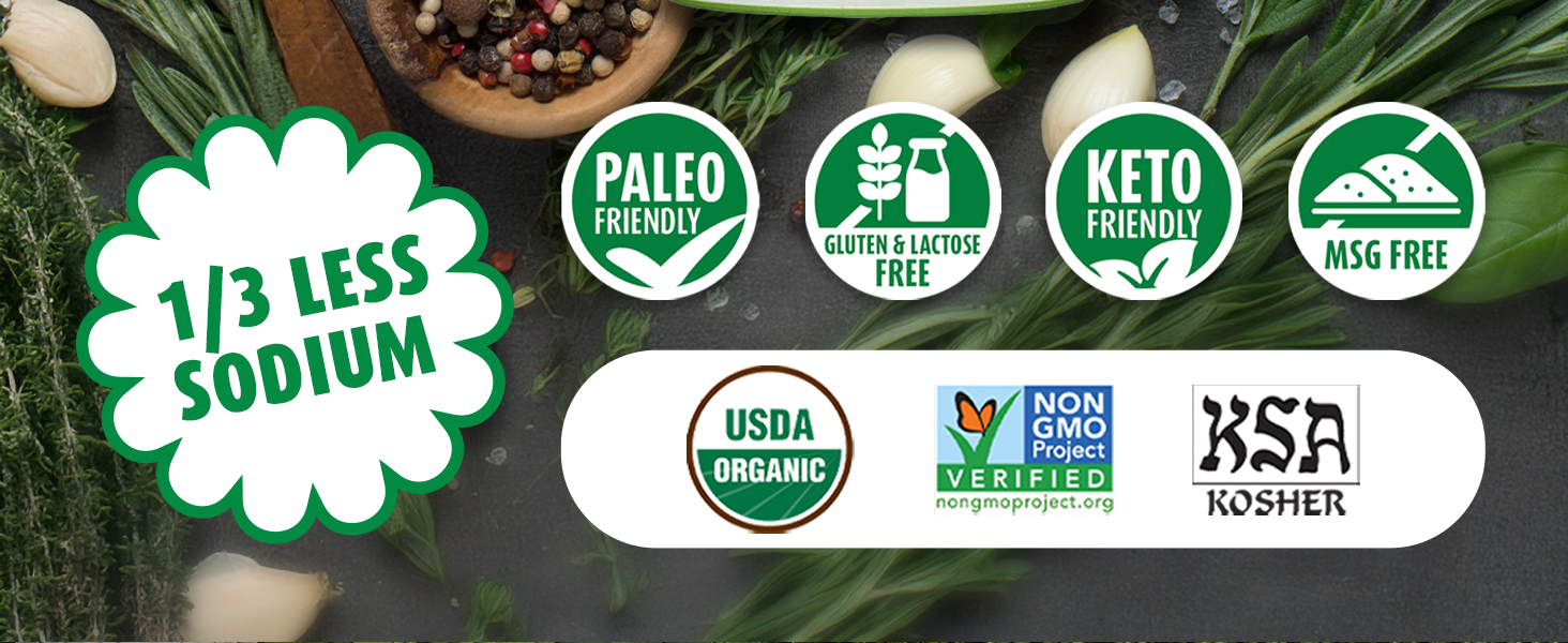 less sodium, keto diet, paleo, gluten free, lactose free
