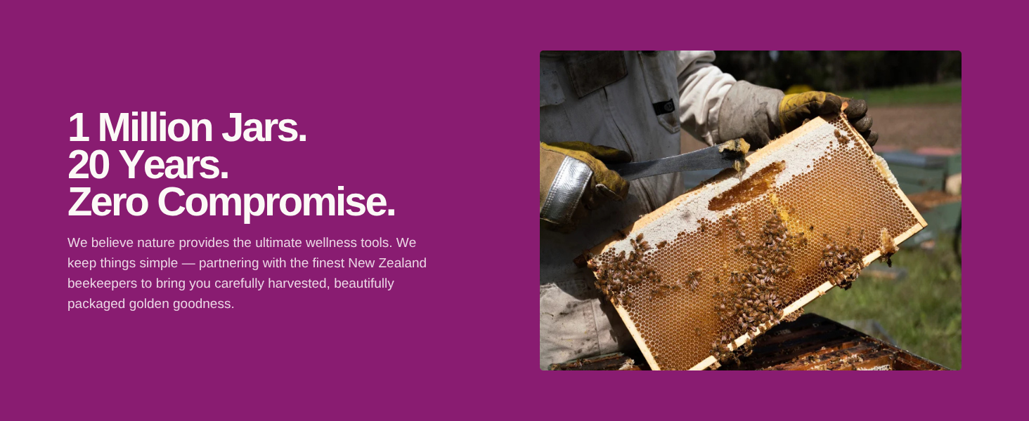 Over 1 million jars sold of manuka honey