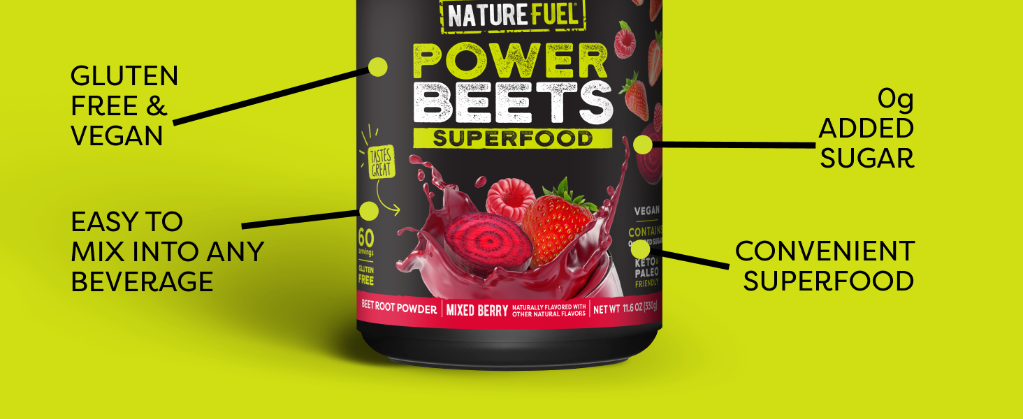 Nature Fuel Power Beets, Nitric Oxide Booster, Blood Circulation
