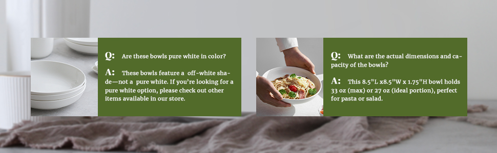 Pasta bowls set
