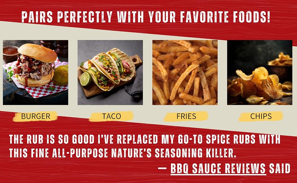 All Purpose Rub Burger Chicken Fries Spice Seasoning