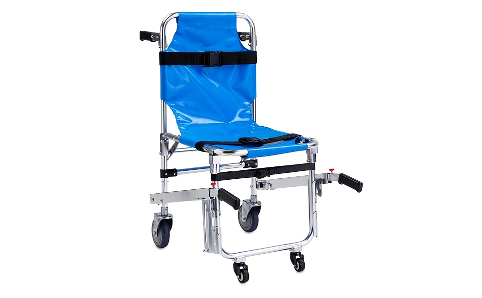 EMS Emergency 4 Wheels Ambulance Firefighter Evacuation Medical Transport Chair