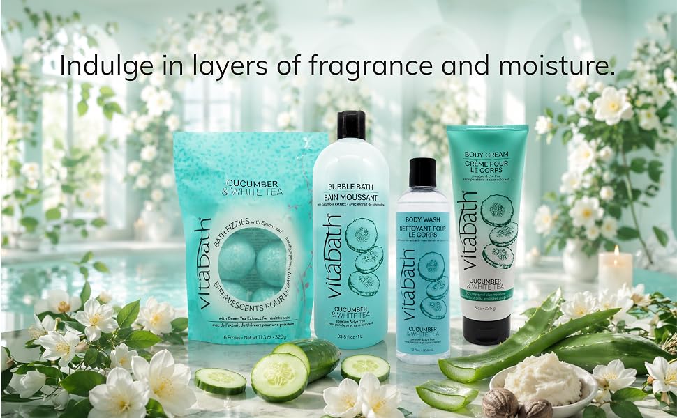 Vitabath Heavenly Cucumber White Tea Body Cream 3