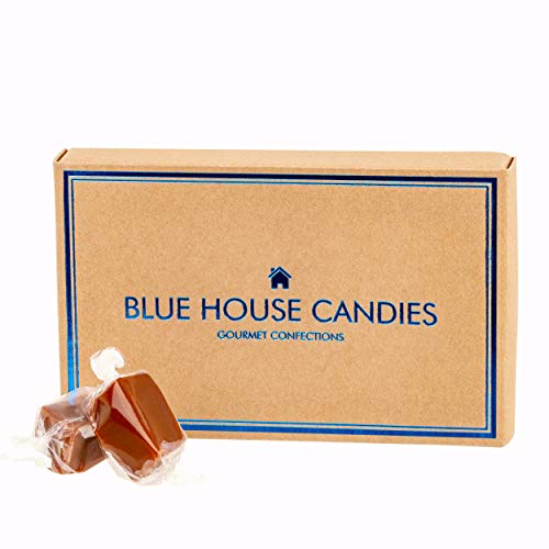 Blue House Soft and Chewy Handcrafted Gourmet Caramel Candies, Gift Boxed (Original Caramels),1 pound