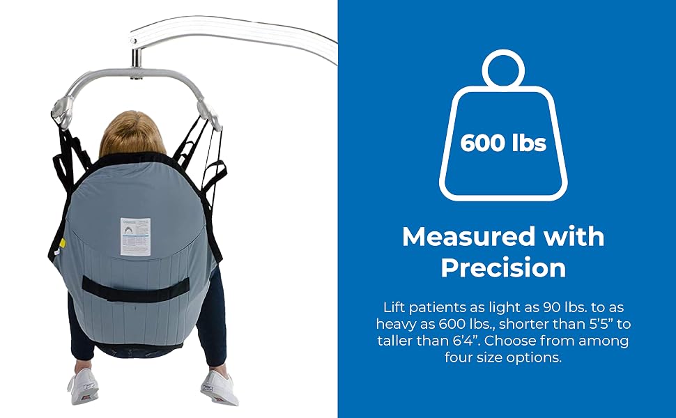 Patient Aid Padded U-Sling with Head Support - Measured with Precision