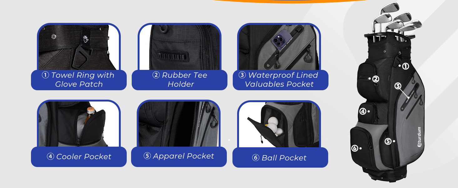 golf cart bags for men
