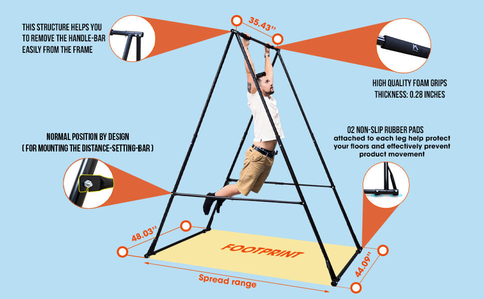 kt folding yoga swing stand frame