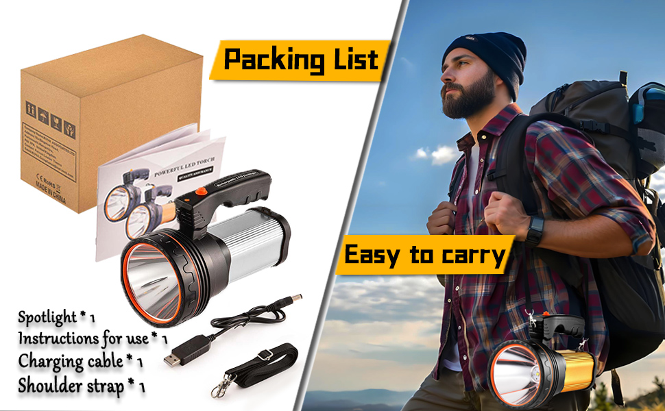Flashlights High Lumens Rechargeable Recargables flashlights Linterna recargable