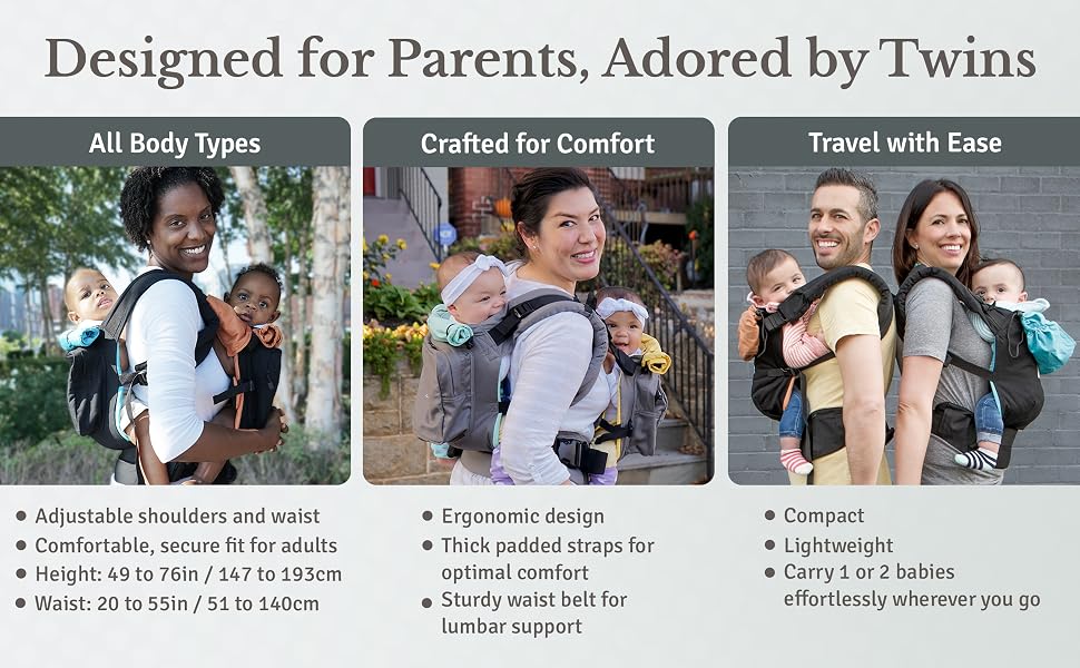 baby carrier newborn with snug fit and optional insert for early-stage support