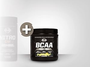 PMD Sports Nitro CM Nitric Oxide Booster with PMD Sports BCAA Stim Free Branched-Chain Amino Acids