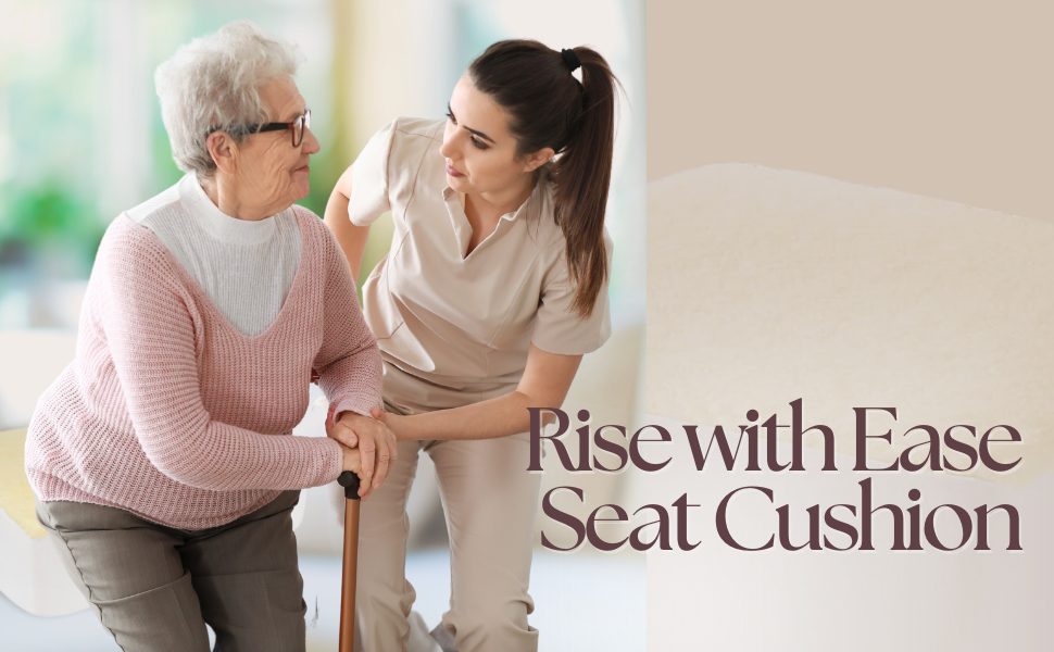 Rise with Ease Seat Cushion cushion chair seat office desk butt foam wheelchair pressure sciatica