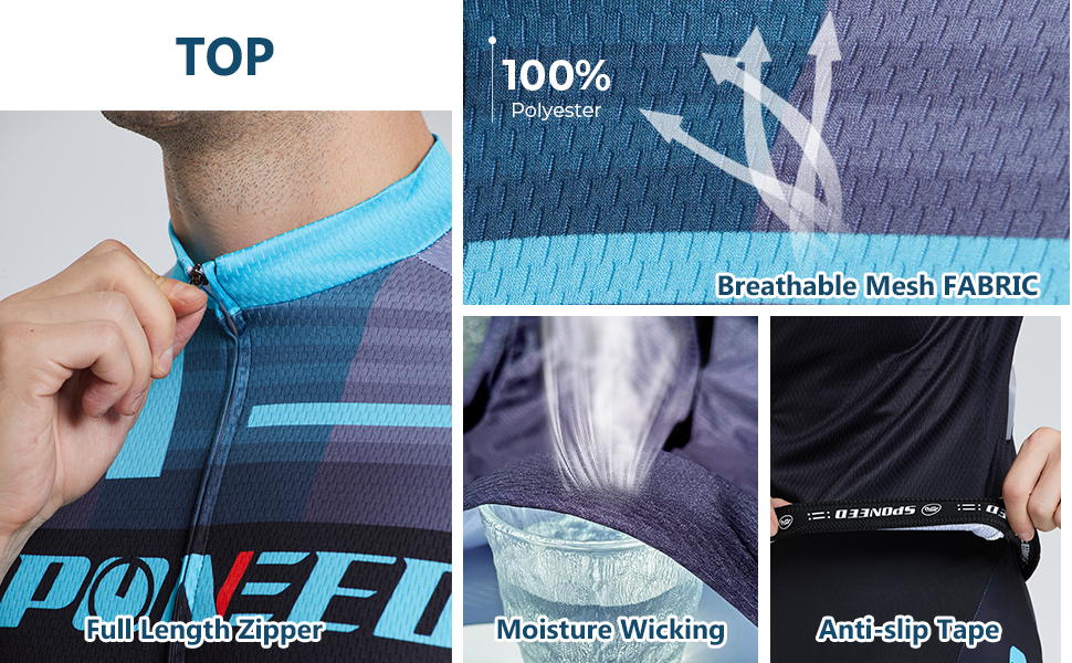 biking set short sleeve for men