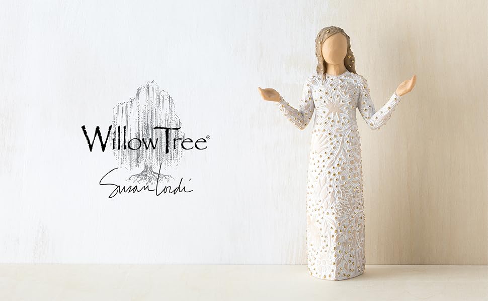 Willow Tree Everyday Blessings, standing figure arms raised up to sides with bent elbows.