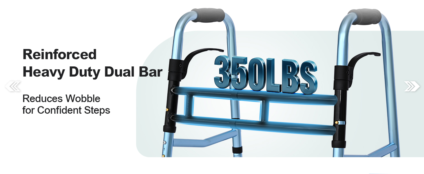 reinforced double crossbar and aluminum frame