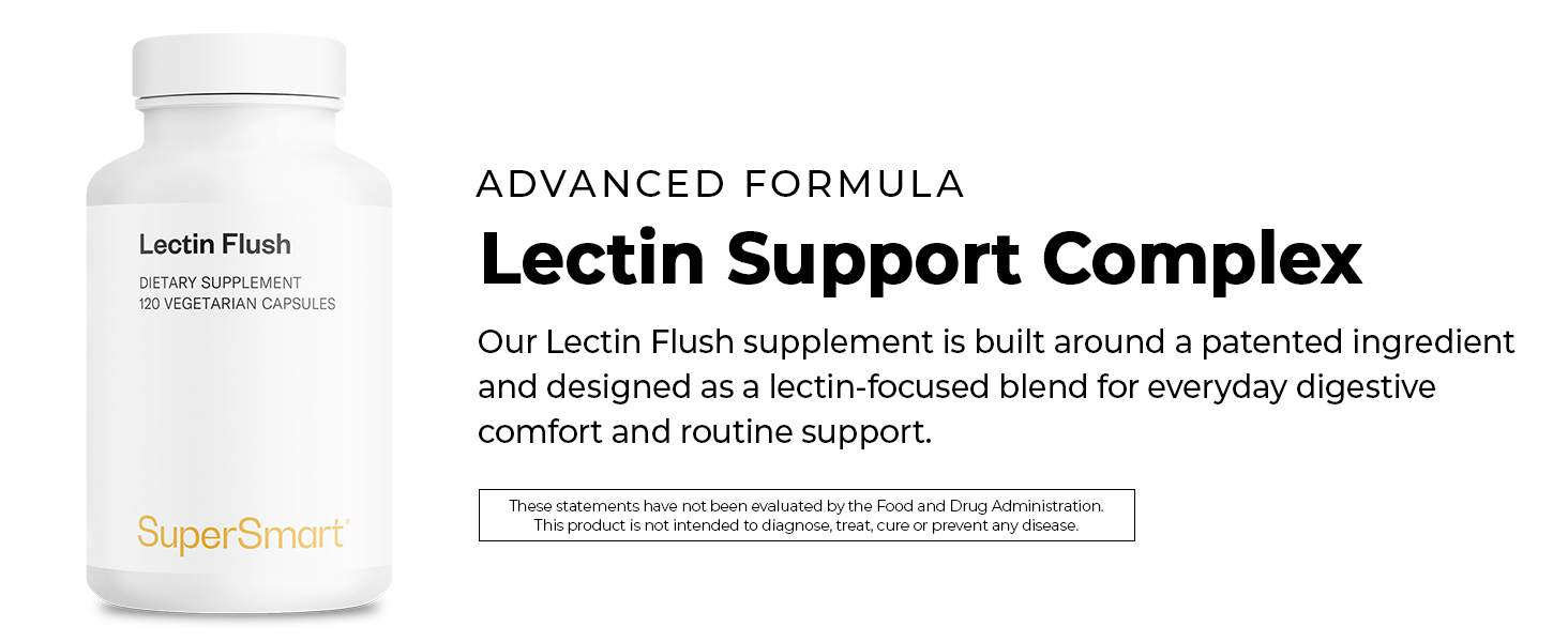 Advanced Formula Lectin Support Complex Patented Ingredients Dietary Digestive Comfort Vegetarian
