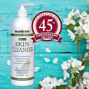 Sensitive Skin NonSoap Cleanser, Anniversary Logo