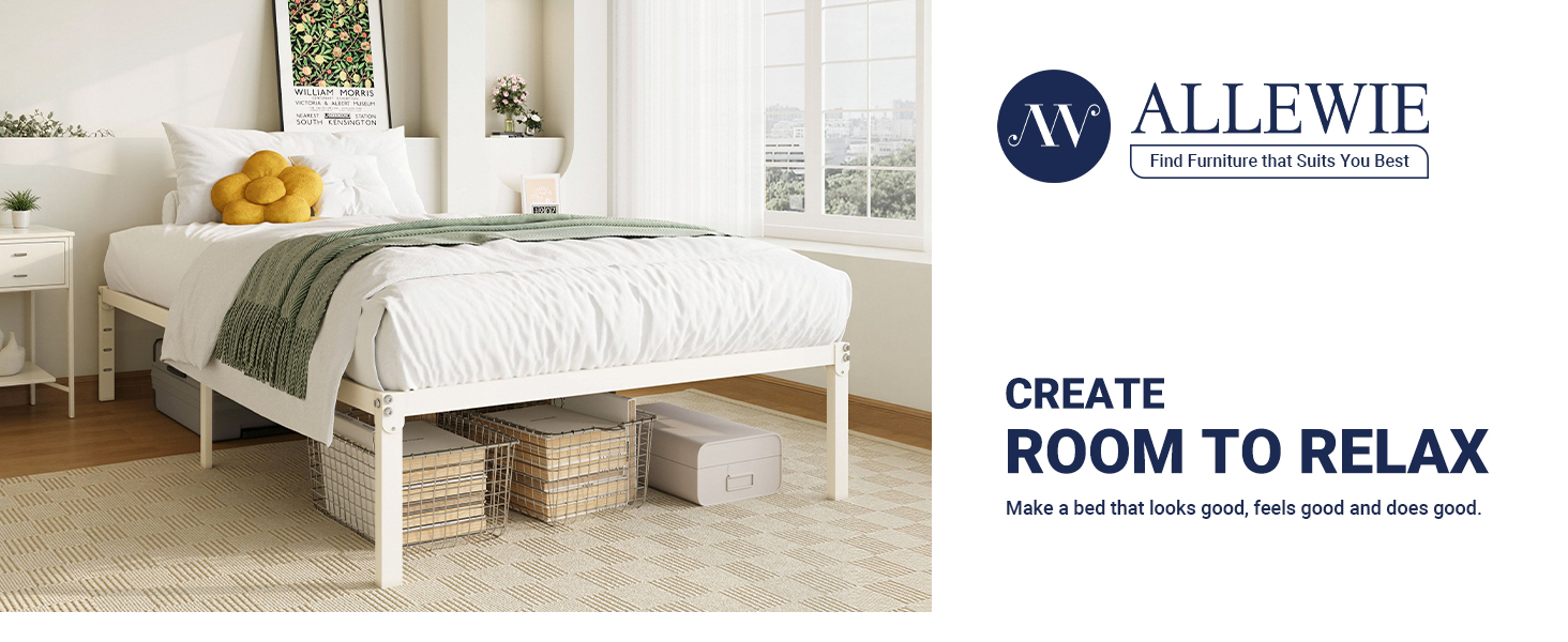 TWIN METAL BED FRAME