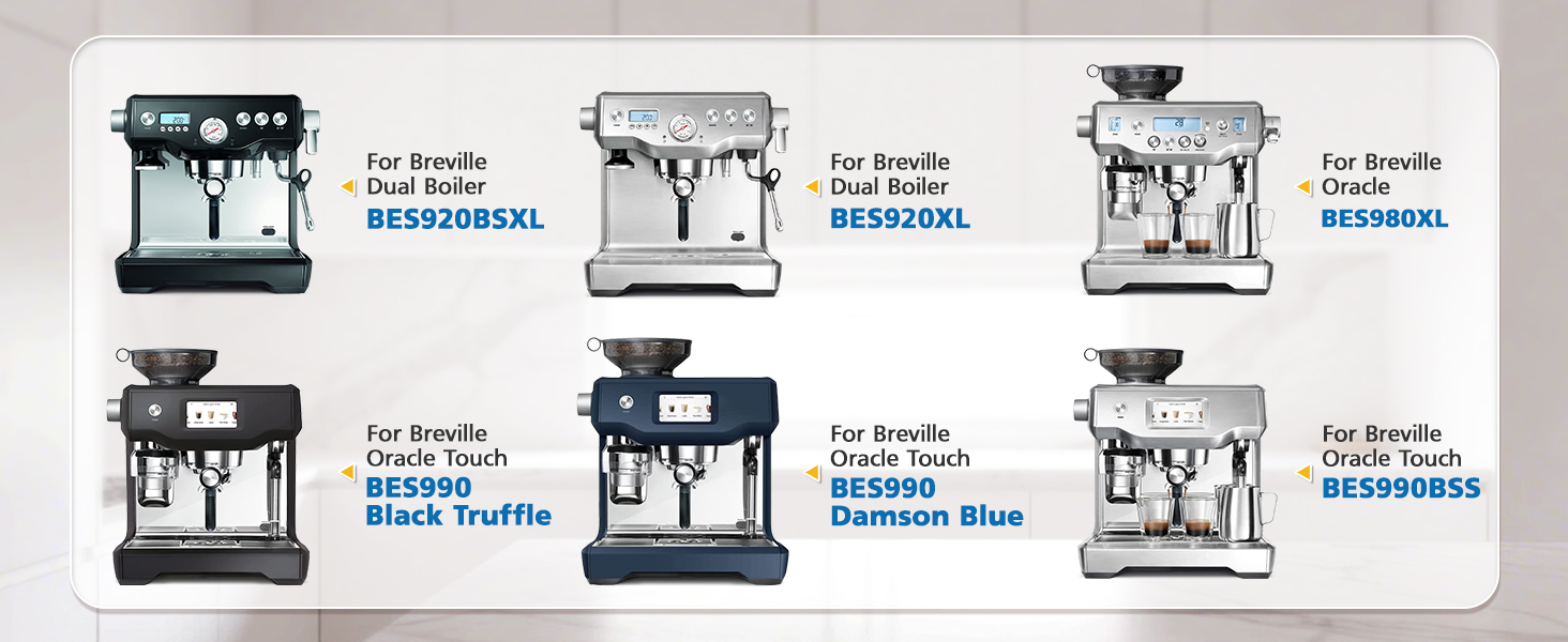 Replacement Water Filter for Breville Barista Touch Espresso Machine BES880 BES878 BES990 BES980