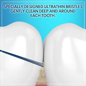 specially designed ultrathin bristles