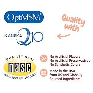 NASC Certification, OptiMSM, KanekaQ10, Made in the USA