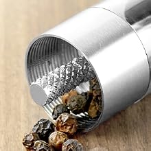 Premium Stainless Steel Salt Grinder &amp;amp; Pepper Mill Set