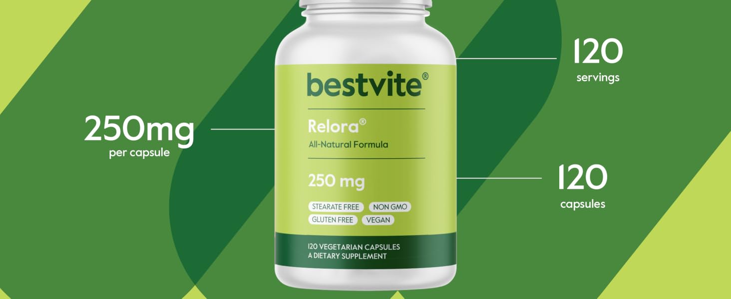 Relora 250mg 120servings
