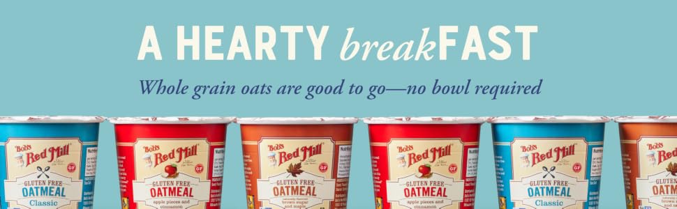 Gluten Free Oatmeal in To-go Cups a hearty breakfast