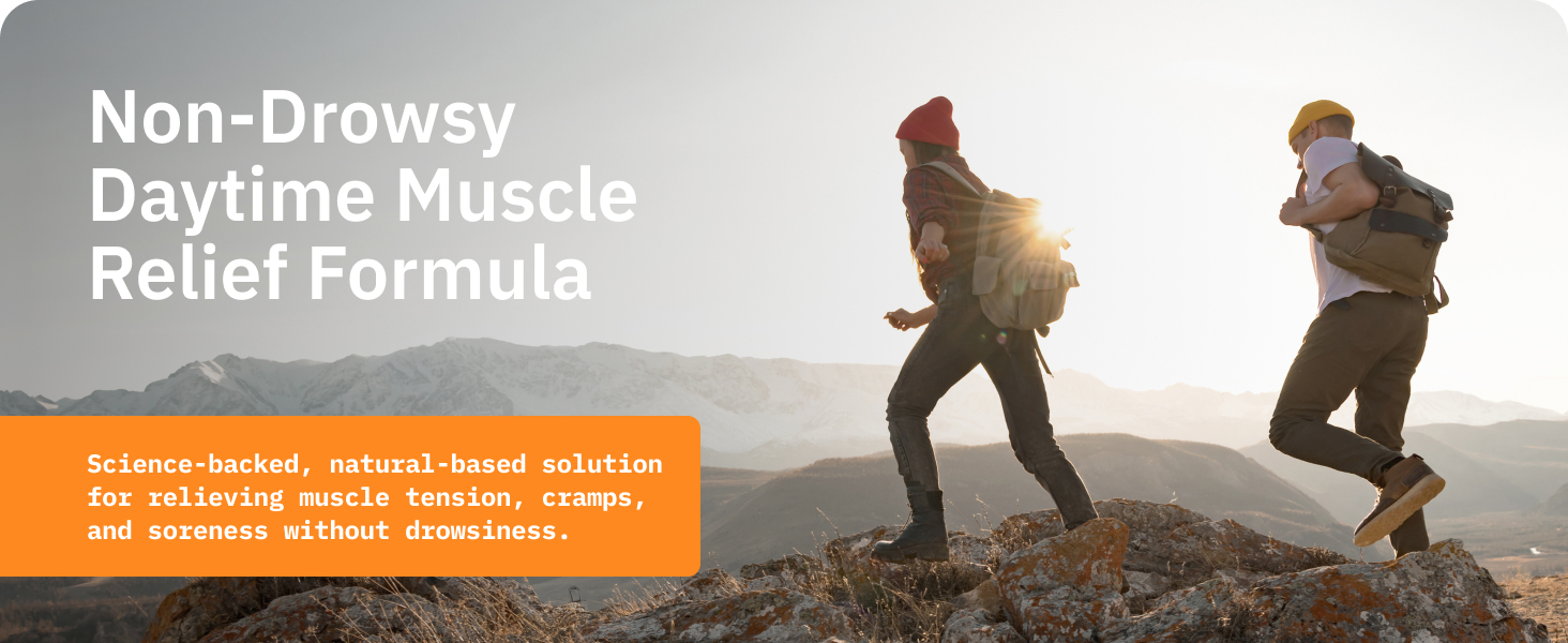 Non-drowsy daytime muscle relief formula