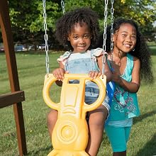 Willows Peak Deluxe, WS 8350, swing set for kids, swing set with slide, wooden swing set