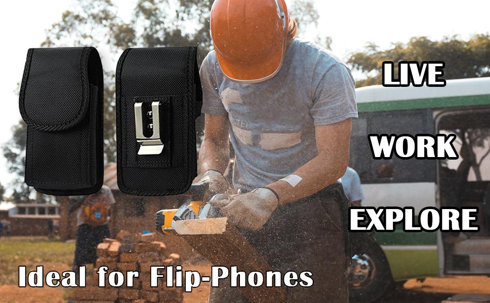 Belt Clip Case Jitterbug Flip Accessories HeavyDuty Rugged Holster Pouch Cover Clip Belt Loop Senior