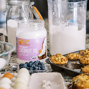 virgin organic coconut oil high-heat cooking baking dairy-free gluten-free