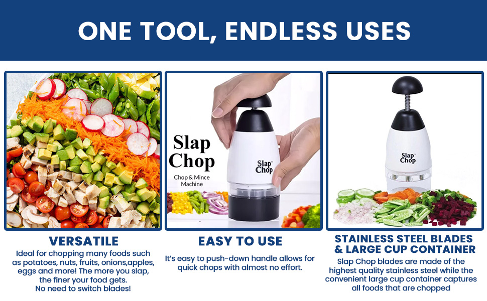 endless uses chop chopper dice cut Cutting Chopping slicing dicing mincing compact diets