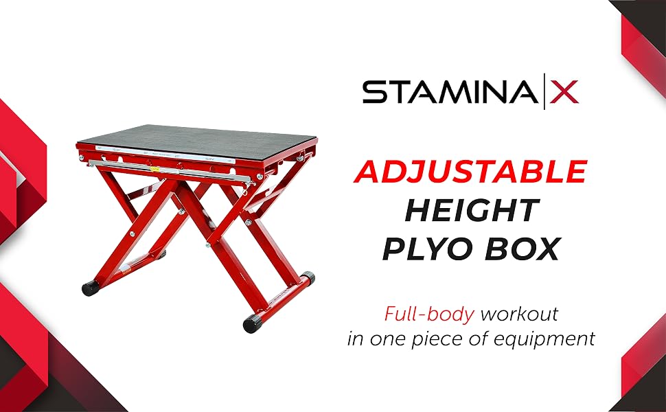 Stamina X, Plyo Box, plyometric jump box, exercise step platform, step up box