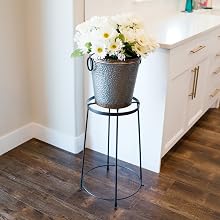 Achla Designs wrought iron plant stands metal set indoor outdoor