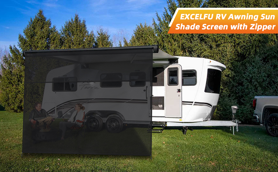 rv awning shade screen