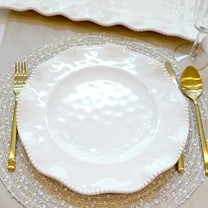 Perlette Beaded Dinner Plate
