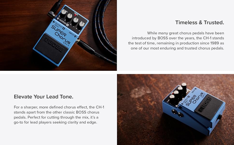 BOSS; Roland; Super; Chorus Compact; Pedal; Guitar; Keyboard; FX; Effects; Board; Sound; Quality